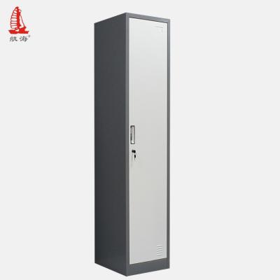 China Wardrobe Simple One Adjustable Door Student Stainless Steel Single Wardrobe (Other) for sale