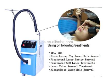 China Anti-Puffiness Zimmer Cryotherapy Machine Skin Cooling Machine For Laser Treatment Cold Air Skin Cooler Machine for sale