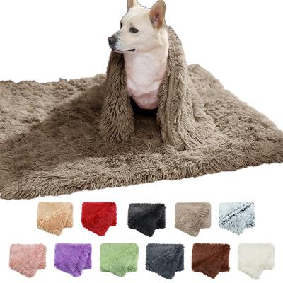 China Factory Supply Breathable Faux Fur Cat Winter CF Warm Dog Supplies Dog Blankets Cat Blankets Furret Plush Pet Blanket for sale