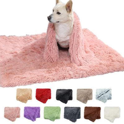 China CF Factory Faux Fur Plush Pet Breathable Sleep Winter Warm Dog Supplies Dog Blankets Cat Blankets Pet Blanket for sale