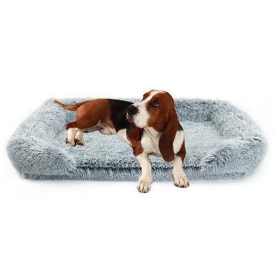 China Travel Maker Plush Large Calming Soft Foam Sponge Pet Products Pet Supplies Pillow Mat Sofa Cat Dog Orthopedic Bed for sale