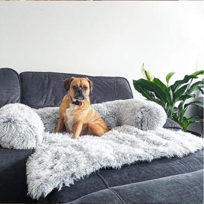 China CF Original Factory Waterproof Furniture Protector Washable Fluffy Pet Beds Pet Sleep Bed Protector Soothing Washable Luxury Large for sale