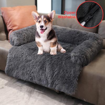 China CF Factory Faux Fur Memory Foam Plush Memory Foam Pet Bed Pet Dog Bed Travel Comfortable Waterproof Removable Washable Plush Protector Bed Dog Bed for sale