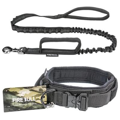 China Detachable Tactical Dog Collar Leash Set Quick Release Detachable Collar Large Pet Dog Accessories Training Personalized Pet Supplies for sale