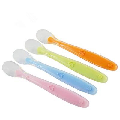 China New BPA BPA Free Silicone Baby Bowl Free Spoon, Baby Feeding Training Spoon, Baby Spoon Feeder for sale