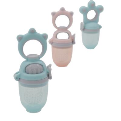 China Custom BPA Free Silicone Feeder Baby Food Sucker And Feeder Fruit Pacifier Food Feeder With Chain for sale