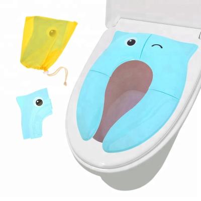 China Hot Selling Eco-freindly Potty Training Seat Baby Child Baby Potty Training Toilet Foldable Toilet Seat Cover for sale