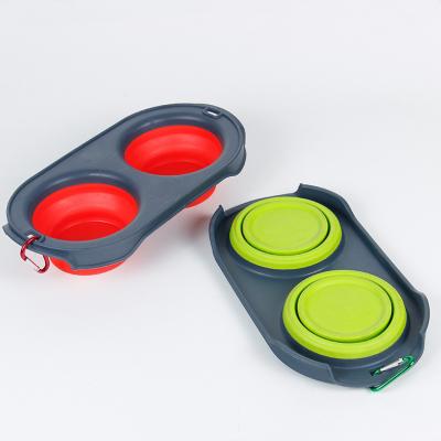 China Automatic Collapsible Pet Bowl Custom Silicone Collapsible Dog Bowl For Pet for sale