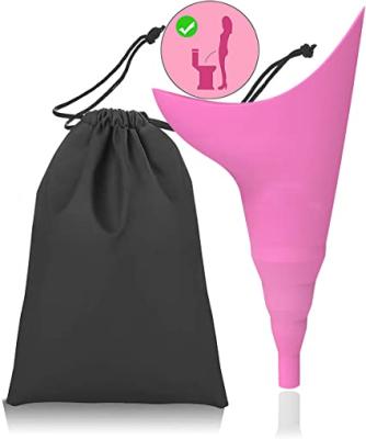 China Outdoor Portable Funnel Silicone Urinal Device Sensor Urinal Women Female Urination Urinals For Travel for sale