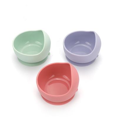 China 2021 New Children's Silicone Dinnerware Set Reusable BPA Free Silicone Eco-Friendly Bowl For Baby for sale