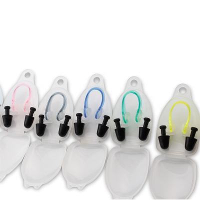 China Best Quality Home Reusable Silicone Swimming Ear Plugs Nose Clip Soft and Flexible Ear Plugs for Swimming for sale