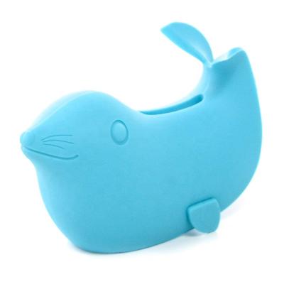 China Cute Animal Design Silicone Whale Tub Faucet Cover For Kids Baby Safety Protective Products For Bathtub Spout for sale