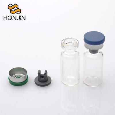 China Medicine 6R 10ml ISO Standard Size Glass Vial Pharmaceutical Glass Bottles With Stopper for sale