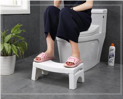 China Collapsible Folding Toilet Stool Thickened Non-slip Plastic Bathroom Toilet Stool for sale