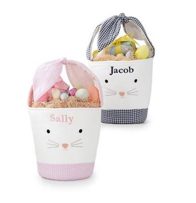 China Personalized Folding Children Bunny Face Personalized Easter Basket Easter Basket 2022 Easter Basket Classic Decorations for sale