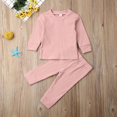 China Breathable Casual Clothes Set Autumn Children's Wear Baby and Boy's Pit Strip Cotton Long Sleeve 2pcs Set for sale