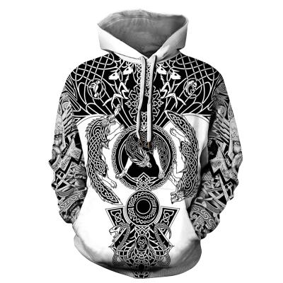 China Wholesale High Quality Sweater QUICK DRY Viking Totem Design Cotton Hoodies Sweatshirt for sale