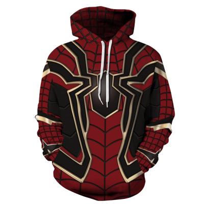 China Wholesale High Quality QUICK DRY Polyester Hoodie Pullover Spiderman Design for sale