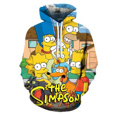 China Wholesale QUICK DRY High Quality Polyester Hoodie Pullover Simpsons Design for sale