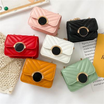 China Wholesale Fashion Shoulder Bag Baby Kids Children Square Purses Latest Winter Waterproof Luxury Warm Chain Cute Cheap Small Handbags Small Purses for sale