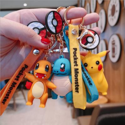 China Pokeball Charm Key Chain Anime Accessories Cartoon Metal Pokemon Pikachu Metal Keychain for sale