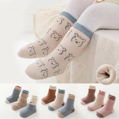 China Hongwin Sporty Cotton Ribbed Brim Edge Spring Plain Ribbed Summer Baby Socks for sale