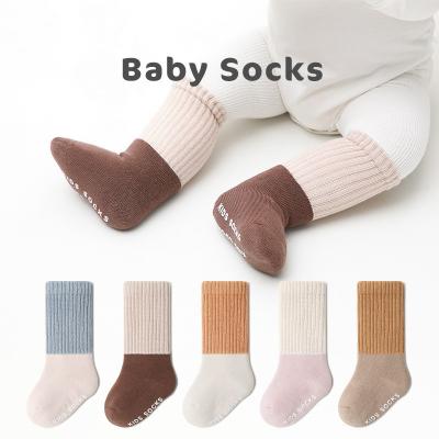 China Hongwin Terry Unisex Knitted Organic Cotton Winter Baby Boy and Girls Sports Wholesale French Socks for sale