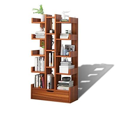 China Wooden Shelf Storage Bookcase Shelving Office Bookcase (Height) 8-12 Tier Adjustable for sale