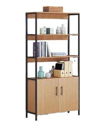 China Small Function Office Furniture Large Cashbook Contemporary 3 Adjustable Multi Shelf Wooden Bookcase Cabinet (Size) for sale