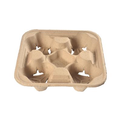 China China Products Packing Panel Hot Biodegradable Coffee Cup Carrier Tray Environmental for sale