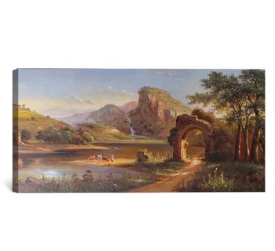 China Handmade High Quality Classic Landscape Natural Art Landscape Oil Painting For Living Room for sale