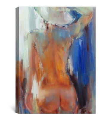 China Modern Abstract Hand Painted Impressionist Sexy Woman Painting Nude Back Woman Body Wall Art Oil Painting For Wholesale for sale