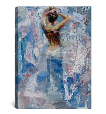 China Beautiful Hand Painted Impressionist Girl Picture Painting,Nude Woman Oil Painting Abstract Picture,Modern Sexy Nude Back Painting for sale