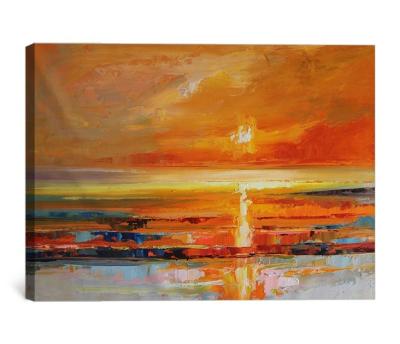 China Beautiful Modern Abstract Art Sunset Painting for sale