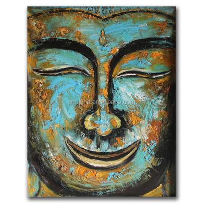 China Modern Modern Style, Handmade Smiling Buddha Oil Painting On Canvas for sale