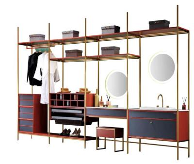 China Functional Modern Modern Idea Custom Design Wardrobe And Bathroom Vanity Set for sale