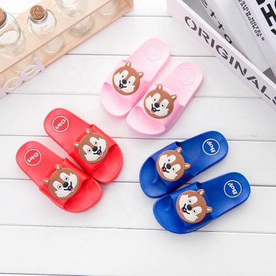 China Waterproof Squirrel Animal Cartoon Children Summer PVC Slipper Plastic Sandals for sale