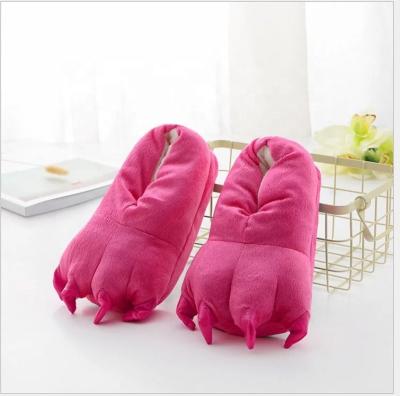 China Fuzzy Paw Plush Indoor Claw Plush Anti-Smell Monster Toy Animal Slipper Shoes for sale