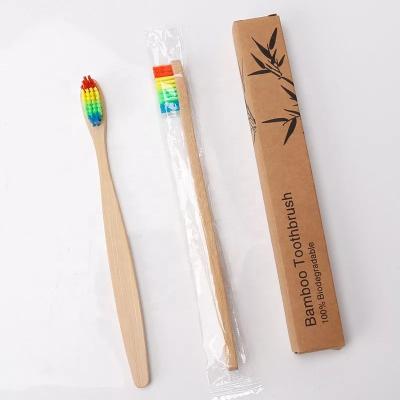 China Eco - Friendly Ect Hotel Amenities /bamboo Toothbrush With Customized Logo for sale