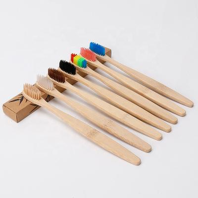 China Eco - Friendly Ect Hotel Amenities /bamboo Toothbrush With Customized Logo for sale