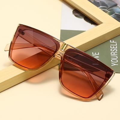 China 2021 Square Frame Square Frame Eyewear UV400 Clear Big Sun Glasses Elegant Male Luxury Design Sunglasses For Men for sale