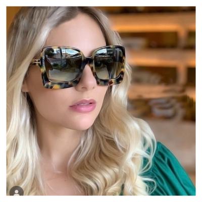 China Fashion Sunglasses Wholesale Custom Big Frame Square Candy Color Sun Shading Sunglasses for sale