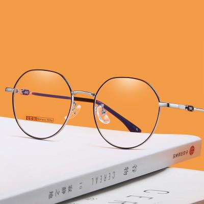 China Wholesale Custom High Quality Optical Memory Alloy Frame Reading Glasses Around Metal Optical Glass Sights for sale