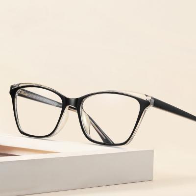 China Blue Light Retro Small Optical Sight and Reading Frame Glasses Wholesale Pin Temples TR Blocking Rectangle Glass 2021 Sights for sale