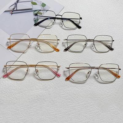 China Wholesale Vintage Square Optical Glasses Computer Gaming Anti Radiation Frame Men's Eyeglass Eyeglasses and Reading Frames for Women for sale