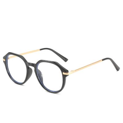 China Fashionable Hot Selling Anti Polygonal Blue Light Ladies Clear Glass OEM Custom Frames for sale