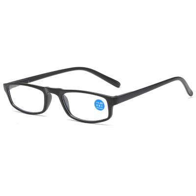 China Anti Blue Light Small Square Retro Small Square Presbyopic Designer Portable Eyewear Unisex Reading Glasses for sale