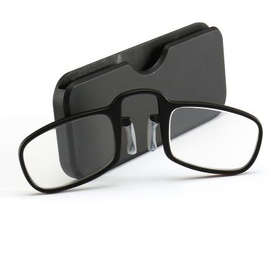 China Lightweight/Portable Wholesale Fashionable Personality Portable Eye Glasses Sniff Clip Reading Glasses for sale