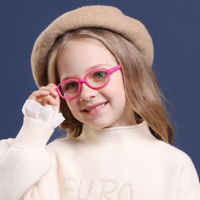 China New Fashionable Blue Eyewear Light Frame Anti Kids Optical Glass Frames River Glasses for sale