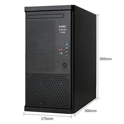 China van de fabrikantendual core H3C T1100 G3 van China van de de Desktopserver de het netwerkservers xeon tjirpen oude server Te koop